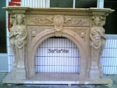 MARBLE FIREPLACE, LFI - 119