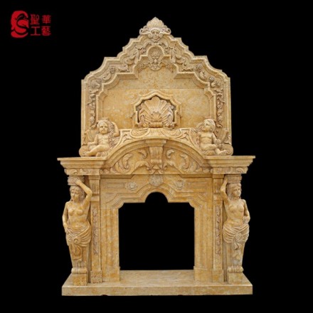 LFI - 002, MARBLE FIREPLACE