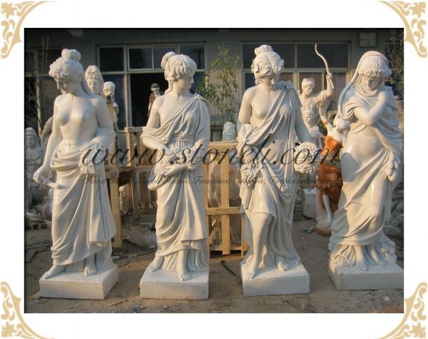 MARBLE FOUR SEASONS STATUE