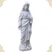 MARBLE RELIGIOUS STATUE, LRE - 018