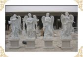 MARBLE RELIGIOUS STATUE, LRE - 034