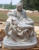 MARBLE RELIGIOUS STATUE, LRE - 057