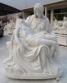 MARBLE RELIGIOUS STATUE, LRE - 057