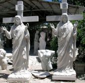 MARBLE RELIGIOUS STATUE, LRE - 057